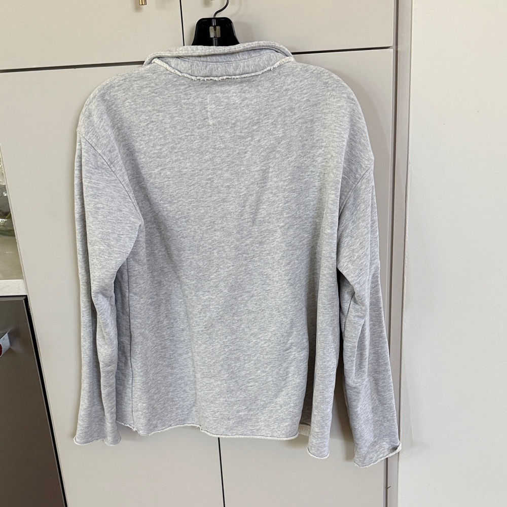 Frank & Eileen Light Gray V-Neck Sweatshirt - Picture 3 of 3